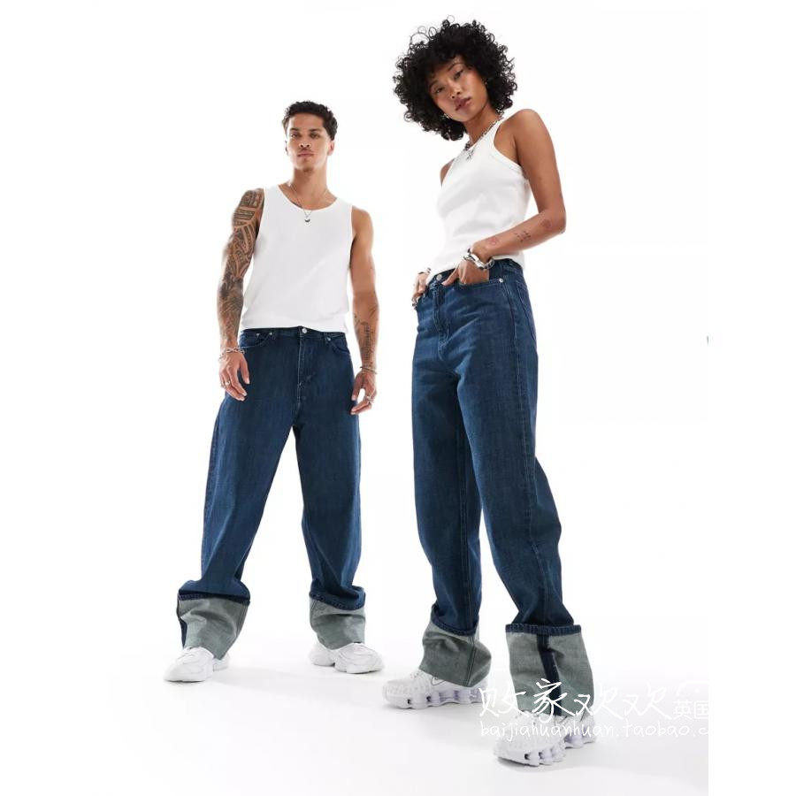 英国代购正品05.25 2024潮流导向 女装新款 休闲长款舒适牛仔裤