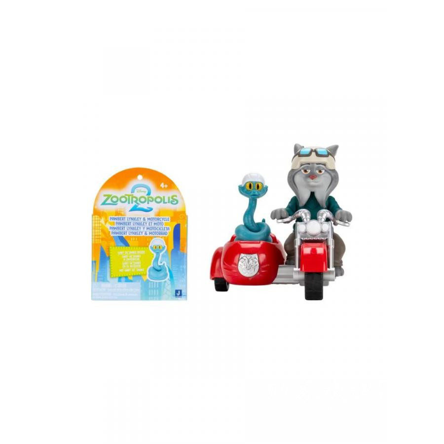 英国代购正品12.07 Disney Jazwares 疯狂动物城2 摩托车玩具