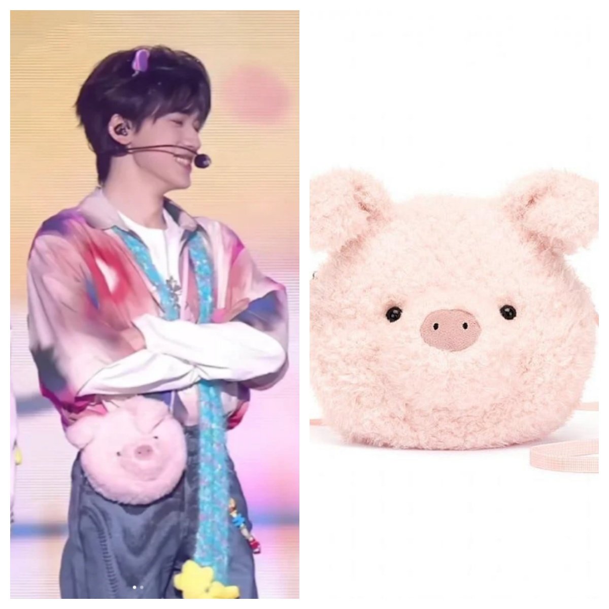国内现货秒！05.18 jellycat Little Pig 可爱粉色小猪斜跨包玩偶