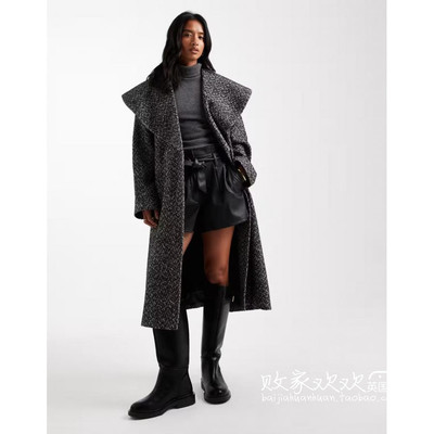 英国代购正品11.02 2025潮流导向 女装新款 气质大翻领长款大衣