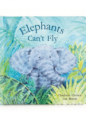 英国代购正品03.03 jellycat Elephants Can\'t Fly Book 大象 书