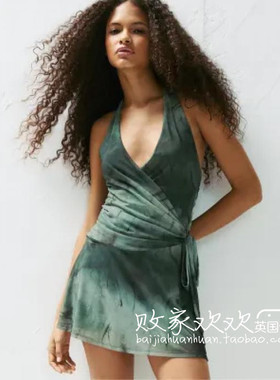 英国代购正品07.08 2025潮流导向 女装新款 时尚印花迷人连衣裙