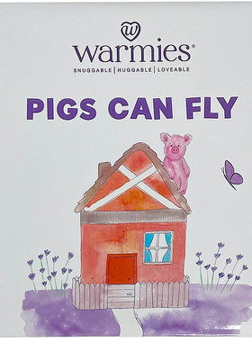 英国代购正品12.31  Warmies Pigs Can Fly Book 猪会飞的趣味书