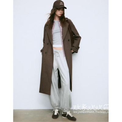 英国代购正品10.07 2025潮流导向 女装新款 时尚翻领长款设计大衣