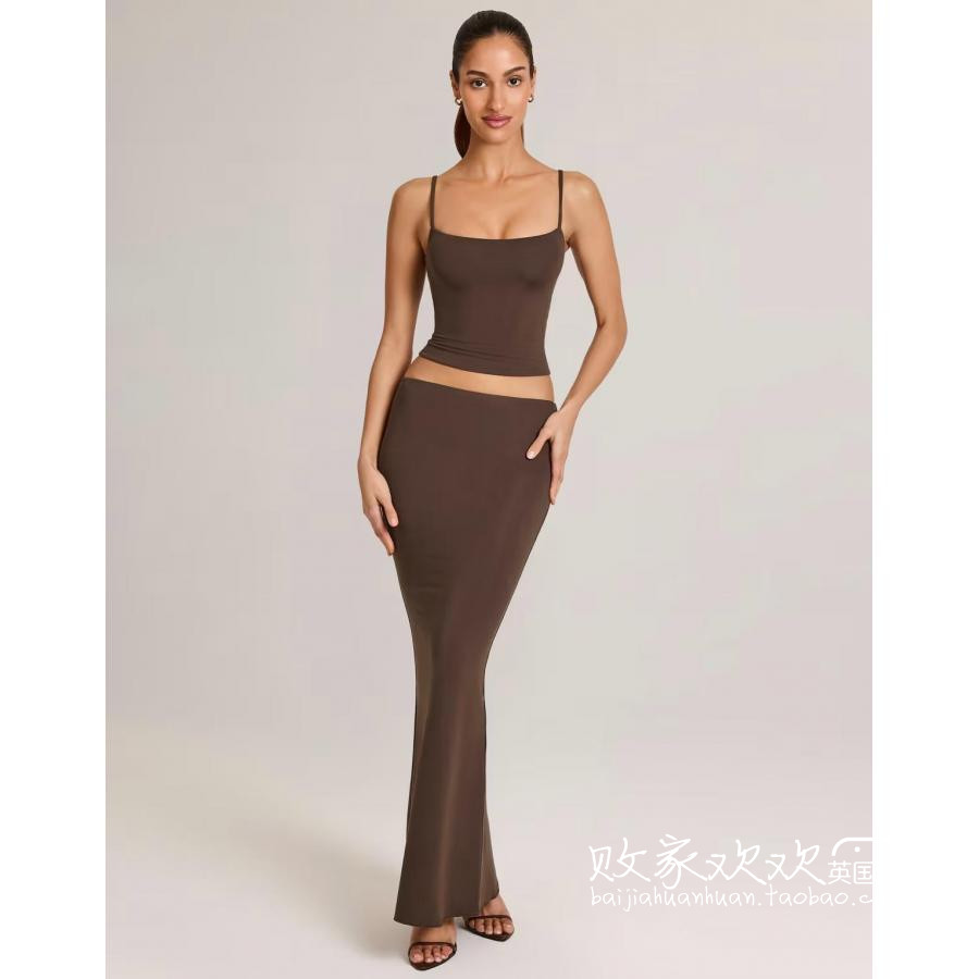 英国代购正品12.08 2025潮流导向 女装新款 时尚修身长款半身裙