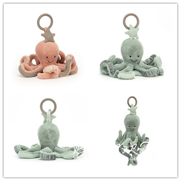 英国代购正品 jellycat Odyssey Octopus Activity 星星章鱼挂件 玩具/童车/益智/积木/模型 毛绒/玩偶/公仔/布艺类玩具 原图主图