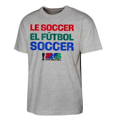 英国代购正品05.09 FIFA 2026年国际足联世界杯™ 字母灰色T恤