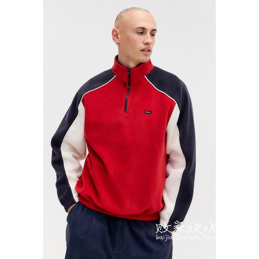 英国代购正品12.06 名品UO 男装新款 潮牌拼色长袖舒适卫衣