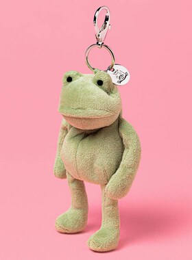 国内现货秒！03.09 jellycat Fergus Frog Bag Charm 青蛙钥匙扣