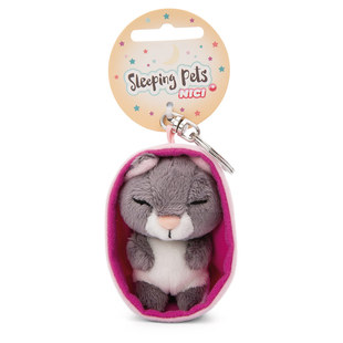 Sleeping Pets Grey 英国代购 Keyring 12.21 Cat 灰猫钥匙扣 正品