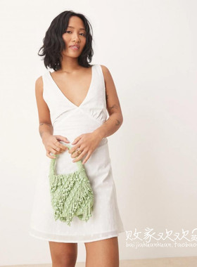 英国代购正品07.14 2025潮流导向 女包新款 串珠流苏迷你手提包