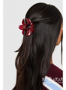 英国代购正品12.13 名品Boohoo 饰品新款 设计花朵迷你半抓夹