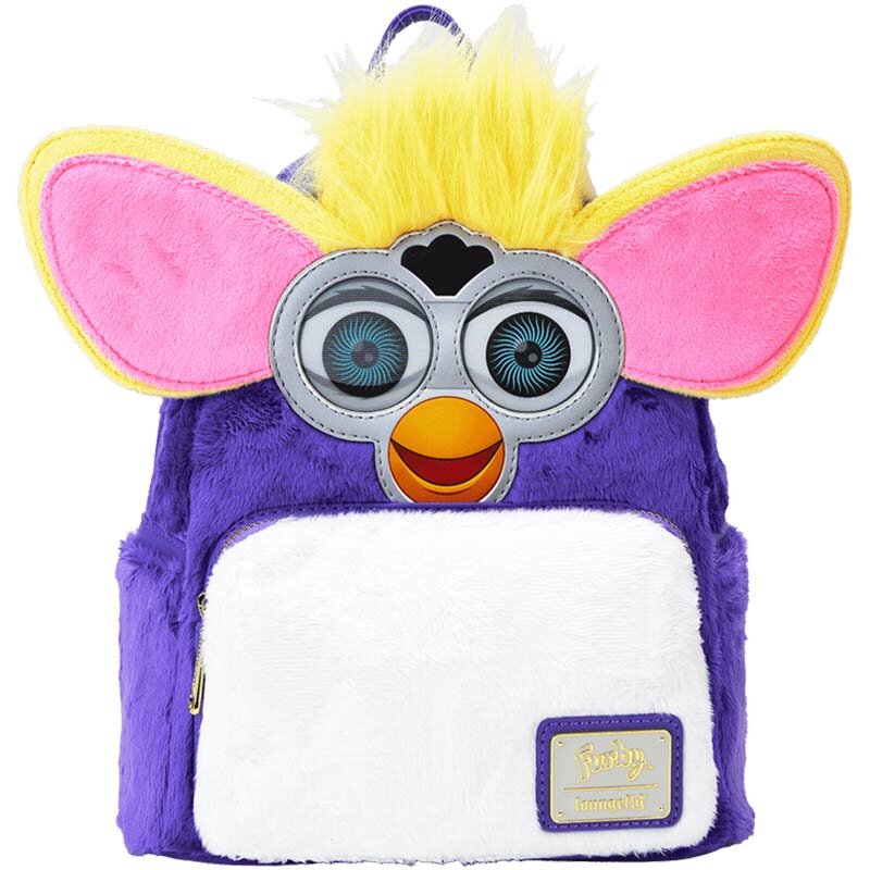 英国正品05.26 Loungefly Furby Mini Backpack 搞怪设计毛绒肩包