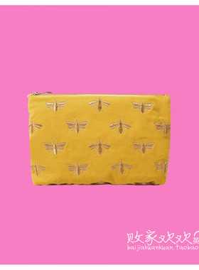 英国代购正品03.02 名品Monsoon 女包新款 蜜蜂图案拉链手拿包