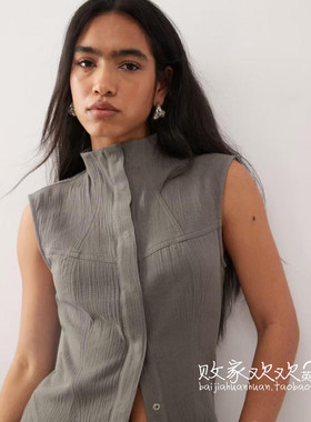 英国代购正品12.07 2025潮流导向 女装新款 时尚无袖设计百搭小衫