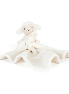 英国代购正品 jellycat Bashful Lamb Soother小绵羊安抚巾啃咬巾