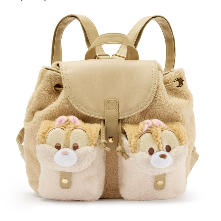 英国代购正品12.27 Disney 迪士尼 冬季毛绒奇奇蒂蒂 双肩包