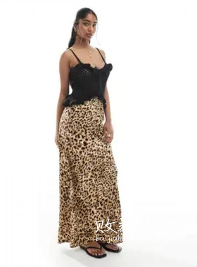 英国代购正品07.08 2025潮流导向 女装新款 时尚碎花长款半身裙