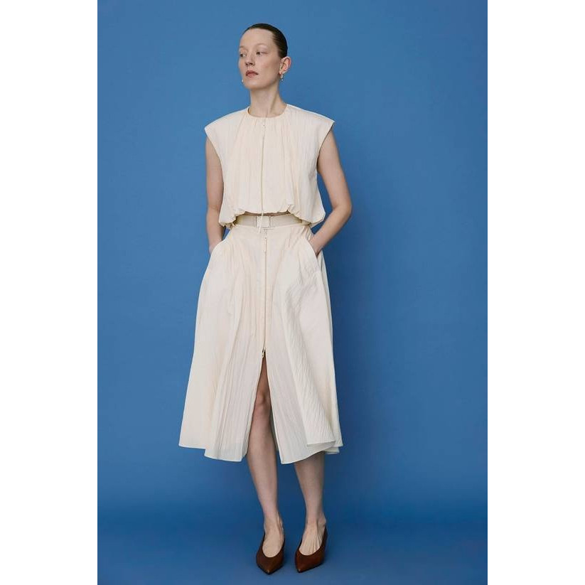 英国代购正品05.29 名品KM 女装新款 时尚设计拉链开衫半身裙
