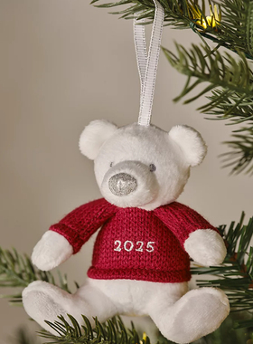 英国代购正品10.10 Dated Bear Decoration 2025年圣诞款熊挂件