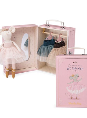 英国代购正品05.15 Moulin Roty Dancing Mouse 行李箱的老鼠姐姐