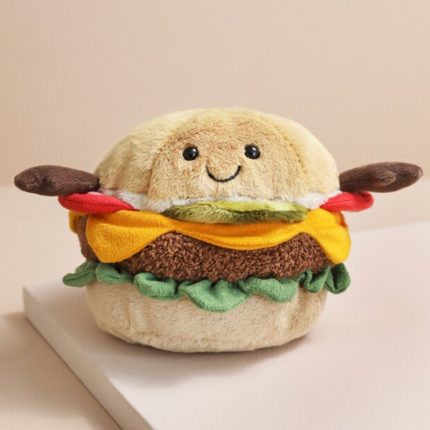 国内现货秒！ 02.23  jellycat Amuseable Burger 趣味汉堡玩偶