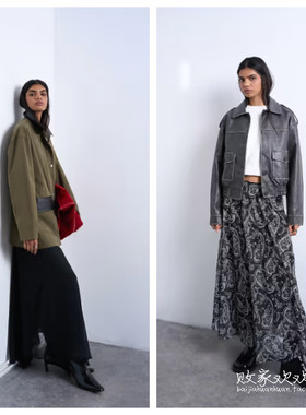 英国代购正品10.08 2025潮流导向 女装新款 佩斯里印花长款半身裙