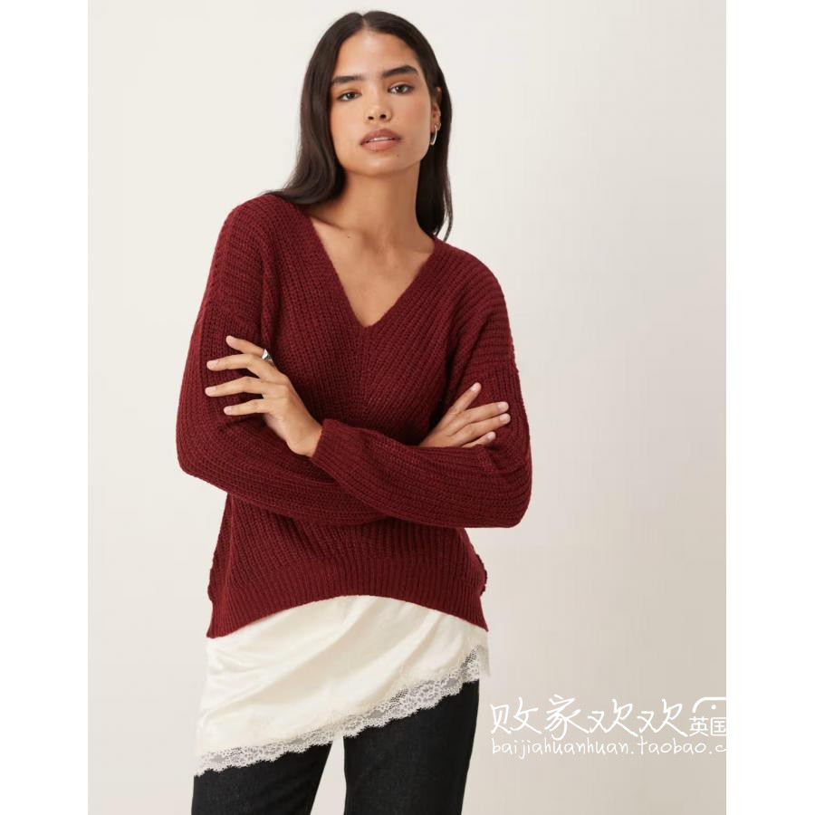 英国代购正品10.08 2025潮流导向 女装新款 时尚针织长袖舒适毛衣