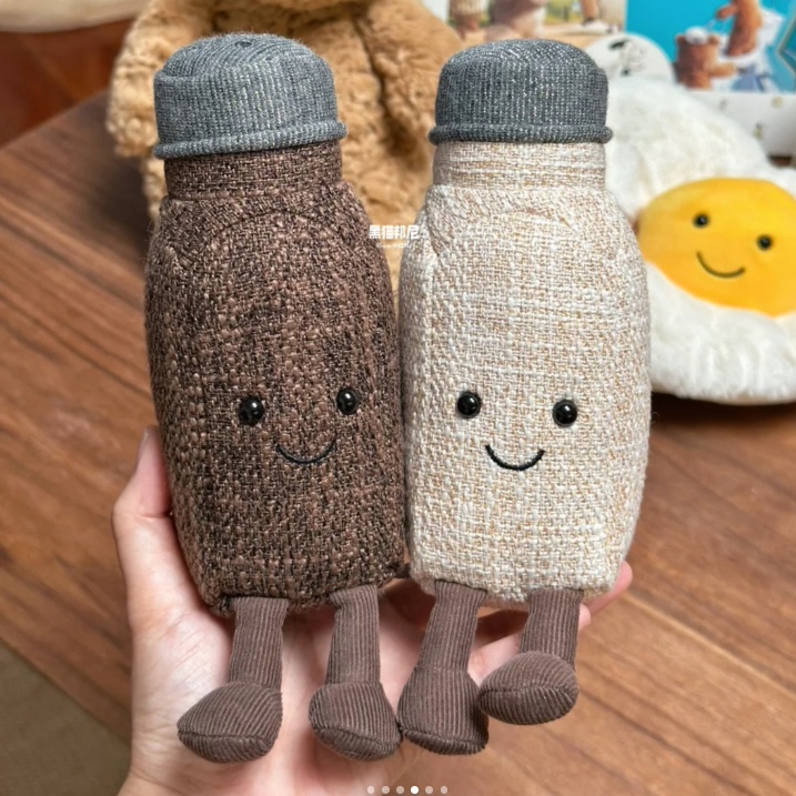 英国正品代购 01.30 jellycat Amuseables Rocksy 盐和胡椒调料罐