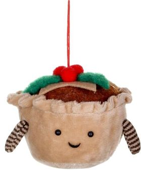 英国代购正品10.24 Mince Pie Felt Decoration肉馅饼毛毡树装饰