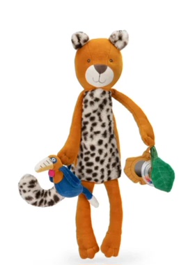 英国代购正品03.22 Moulin Roty Large activity可活动豹安抚玩偶