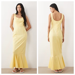 正品 新款 03.11 女装 设计荷叶边连衣长裙 2026潮流导向 英国代购