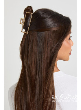 英国代购正品12.13 名品Boohoo 饰品新款 时尚设计方块百搭抓夹