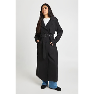 英国代购正品04.12 名品PL 女装新款 时尚翻领长款设计风衣大衣