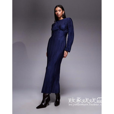 英国代购正品12.02 2025潮流导向 女装新款 设计长款百搭连衣裙