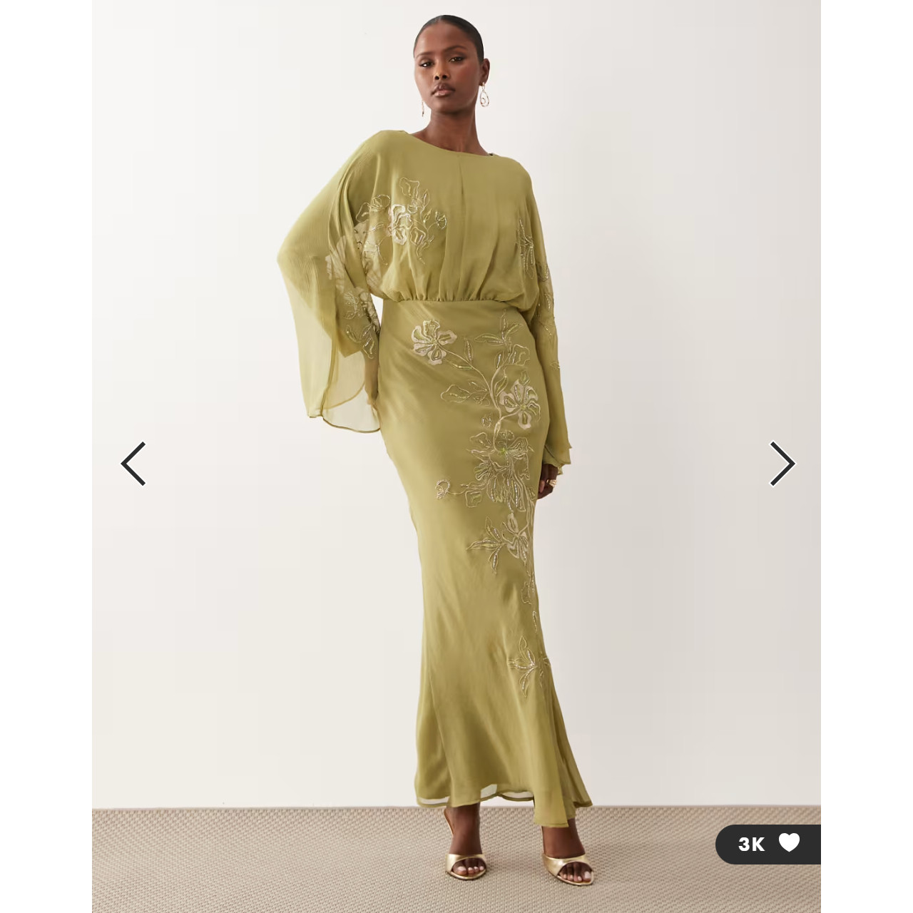 英国代购正品06.20 2026潮流导向 女装新款 刺绣花长款设计连衣裙