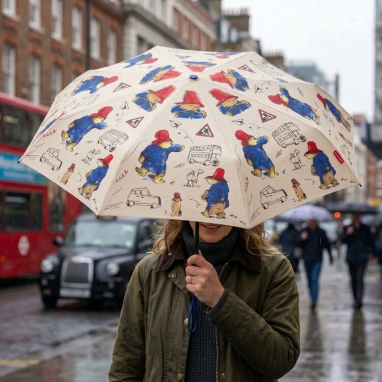 英国代购正品08.27 Paddington Bear 帕丁顿熊自动折叠雨伞