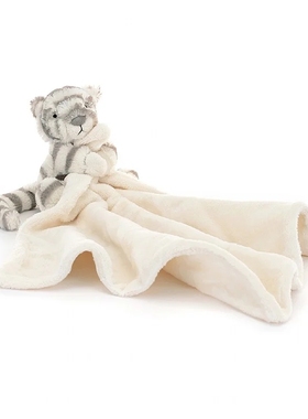 国内现货秒！ 01.06 jellycat Bashful Snow Tiger雪虎安抚巾送礼