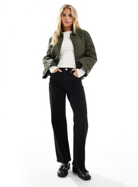 英国代购正品08.16 2025潮流导向 女装新款 时尚深色舒适牛仔裤