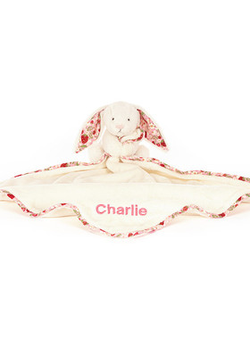 英国代购正品05.17 jellycat Personalised 碎花兔安抚巾 定制款
