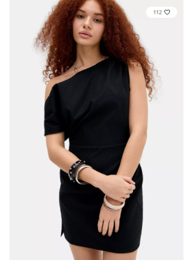 英国代购正品03.20 名品UO 女装新款  设计露肩深色迷笛连衣裙