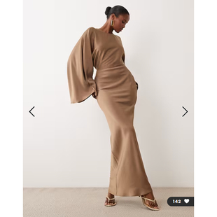 2026潮流导向 03.11 女装 新款 连衣裙 英国代购 设计缎面长款 正品