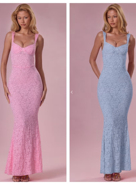 英国代购正品04.02 名品ohpolly 女装新款 性感蕾丝鱼尾裙连衣裙