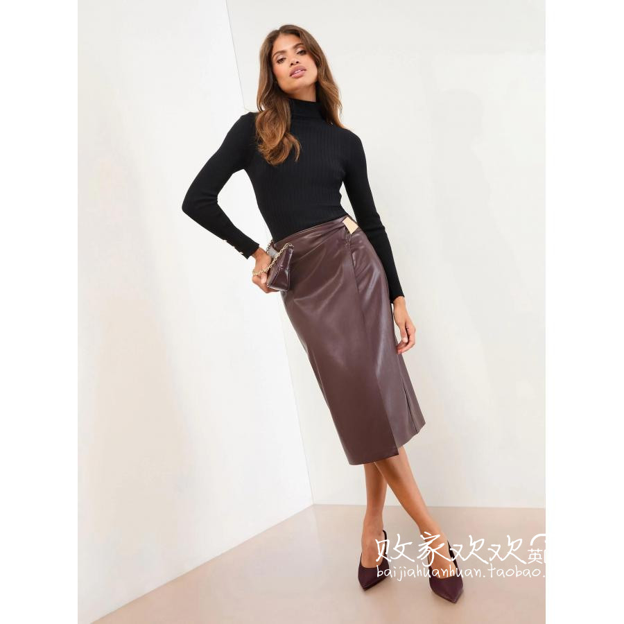 英国代购正品11.17 名品NEXT 女装新款 时尚设计中长款百搭半身裙