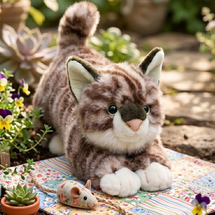 英国代购正品08.07 Aurora Borealis Esme Tabby Cat 虎斑猫玩偶