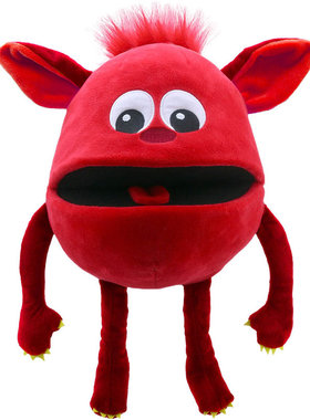 英国代购正品12.30 Baby Red Monster Puppet 婴儿红色怪物木偶
