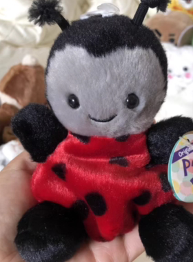 英国代购正品02.25 Palm Pals Spots Ladybird 斑点瓢虫 毛绒玩偶