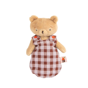 英国代购正品09.01 Moulin Roty Baby Emile The格子小熊毛绒玩偶