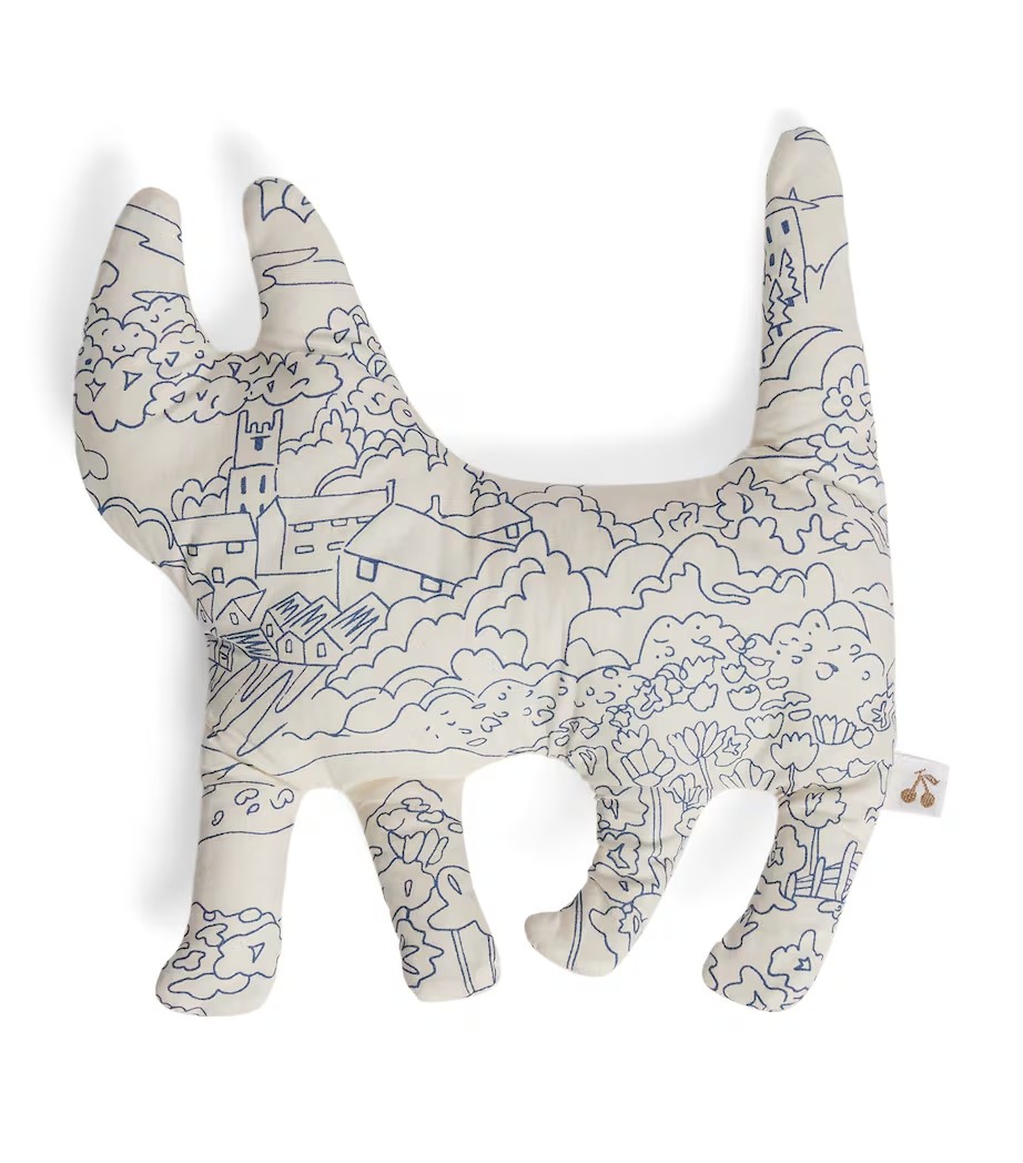英国代购正品03.29 Graphic Print Cat Soft Toy印花图案猫咪玩具