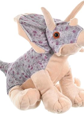 英国代购正品01.02 Cuddlekins Triceratops可爱的三角龙毛绒玩偶